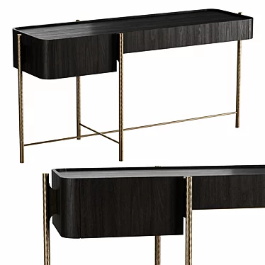 Elegant Shanghai Desk Furniture 3D model image 1 