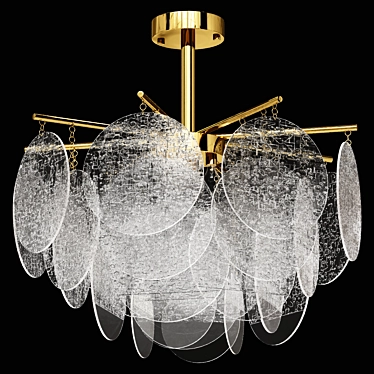 Kink Light Alvia Chandelier, White 3D model image 1 