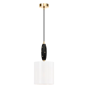 Contemporary Gold Pendant Light 3D model image 1 