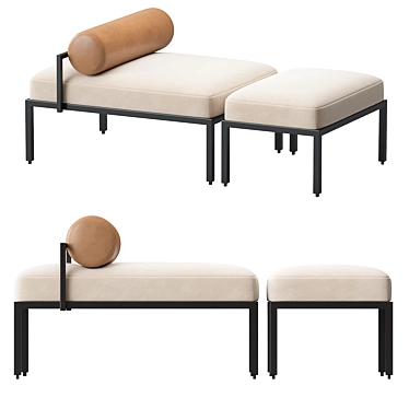 Elegant Oly Gallotti Radice Bench 3D model image 1 