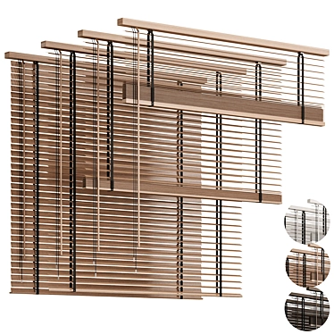 Folding Wooden Blinds 2015, 3D Model 3D model image 1 