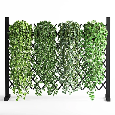 3D Vertical Green Wall Garden 3D model image 1 