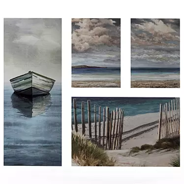 PJATTERYD set of paintings of 4 pieces - on the beach | IKEA