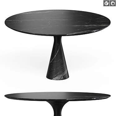 Kreoo Torre Maxi Stone Table 3D model image 1 