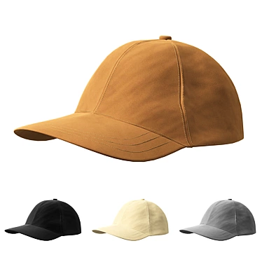 Copper Basic Twill Cap: ZARA 3D model image 1 