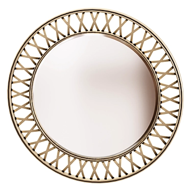 Wall Mirror 633812 Gold Frame 3D model image 1 