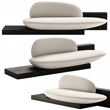 Modern Design Small Sofa Delatour 3D model image 1 