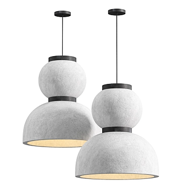 Noguchi Pendant Lamp 3D Model 3D model image 1 