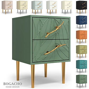 Art Kolor Leaves Style Cabinet 3D model image 1 