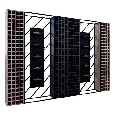 Restaurant Wine Shelf Organizer 3D model image 1 