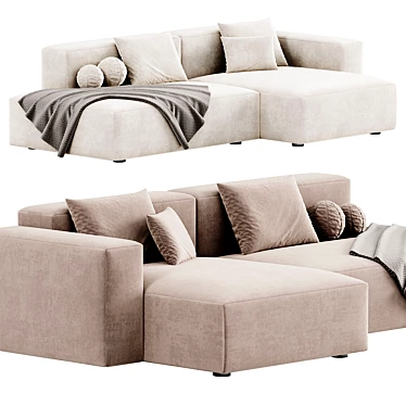 Plush Mags Soft Sofa 3D model image 1 