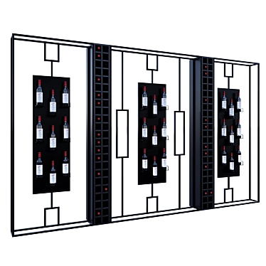 Restaurant Cafe Wine Display Shelf 3D model image 1 