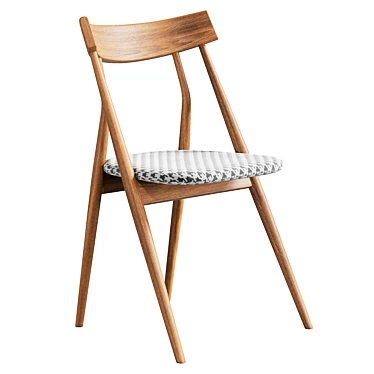 Arflex Lizzy Wood Chair 80cm 3D model image 1 