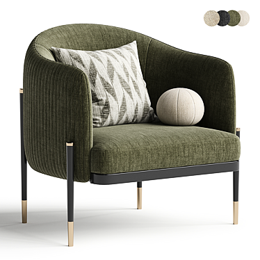 Modern Oxford Armchair by Capitalcollection 3D model image 1 