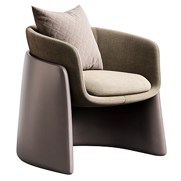 Versatile Seba Lounge Armchair 3D model image 1 