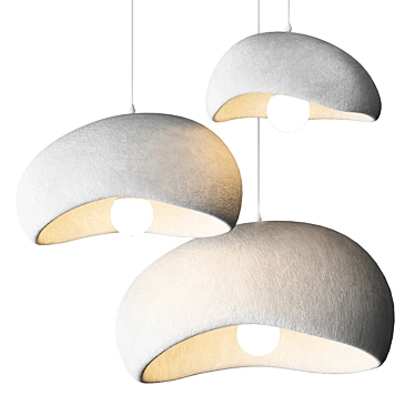 Rustic Elegance Pendant Lamp 3D model image 1 