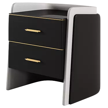 Elegant Charla Nightstand Finerne 3D model image 1 