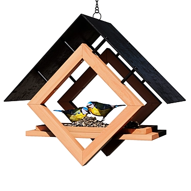 Minimalist Bird Feeder Design 3D model image 1 