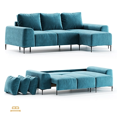 Trento Corner Sofa by Idealbeds 3D model image 1 