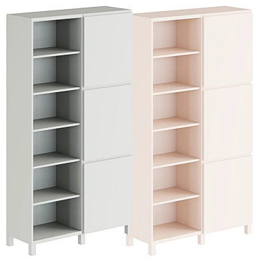 IKEA Storage Combination with Doors 3D model image 1 