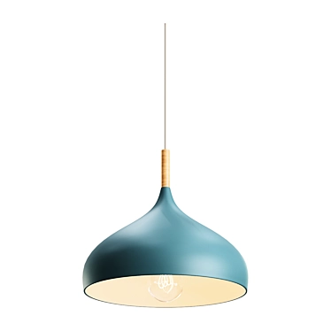 Scandinavian Macaroon Hanging Pendant Light 3D model image 1 