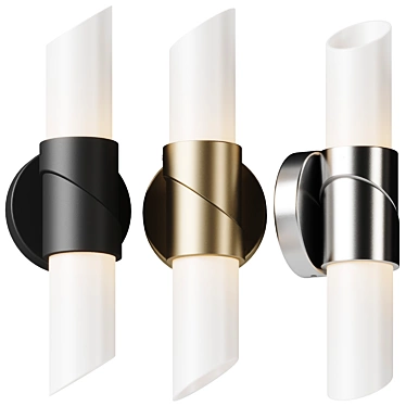 Angular Modern Wall Sconce 3D model image 1 