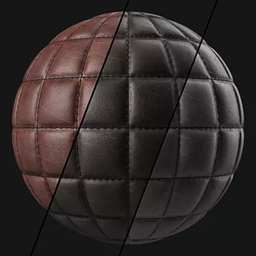 Stitched Leather Texture Pack 3D model image 1 