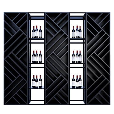 Restaurant Wine Shelf 3D Models 3D model image 1 