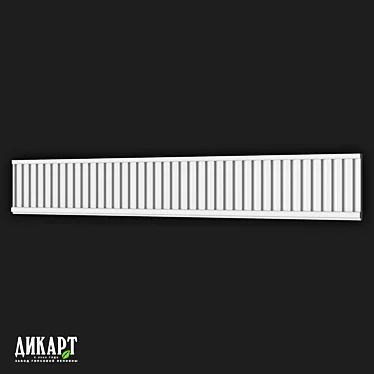 Dikart DF-206 Gypsum Moldings 3D model image 1 