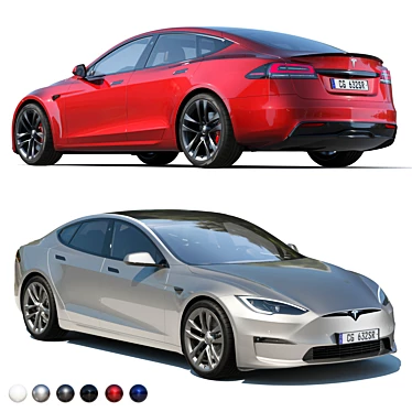 Tesla Model S Plaid 2023 Kit 3D model image 1 