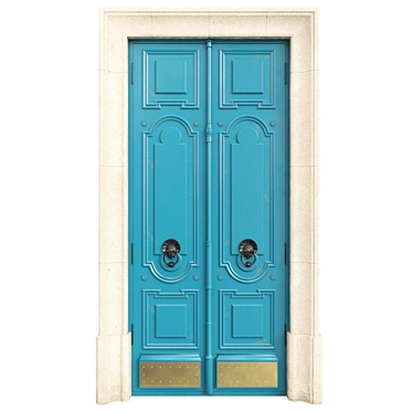  Classic Door 3D Model, 1450mm 3D model image 1 