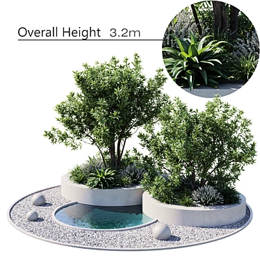 24-Piece Outdoor Plant Set 3D model image 1 