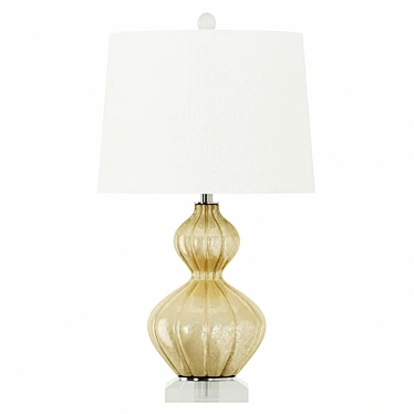 Elegant Ripple Table Lamp 3D model image 1 