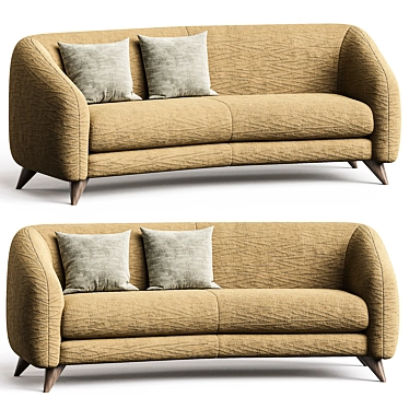 Tangent Collection Sofa by Vladimir Kagan 3D model image 1 