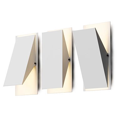 Modern Metal Wall Sconce 3D model image 1 