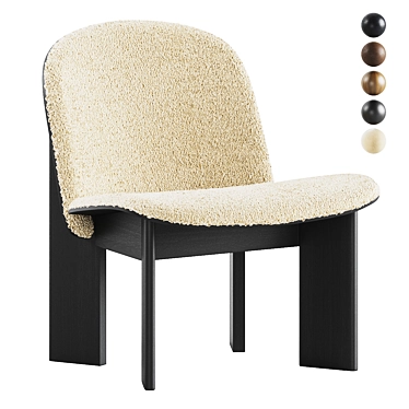 Modern Chisel Lounge Chair Collection 3D model image 1 