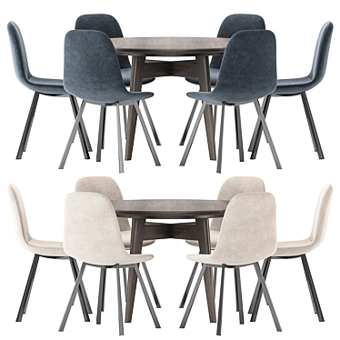 Modern Dining Set Furniture Collection 3D model image 1 