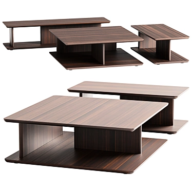 Sleek HUGO Coffee Table Collection 3D model image 1 