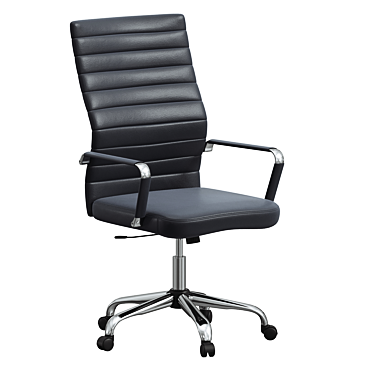 Ergonomic Black Office Chair 3D model image 1 