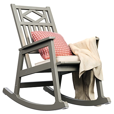 Stylish BONDHOLMEN Rocking Chair 3D model image 1 