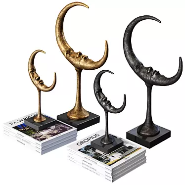 Cornerdesign Luna Set Statues Books