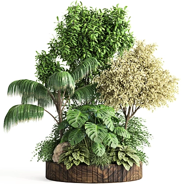 Modern Indoor Plant Set Collection 3D model image 1 