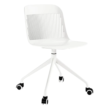 Minimalist White Chair Design 3D model image 1 