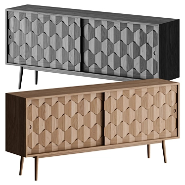 Traditional Crafted Sideboard: Scarpa 3D model image 1 