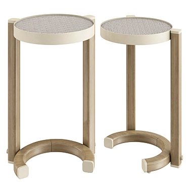 Elegant Belize Side Table 3D model image 1 