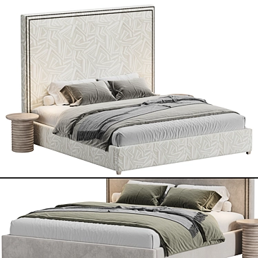 Sophisticated Hamilton Bed Collection 3D model image 1 