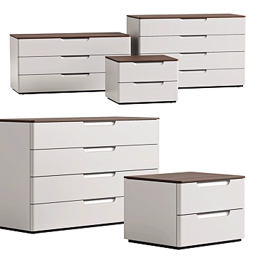 Molteni&C 7070 Drawer Units 3D model image 1 
