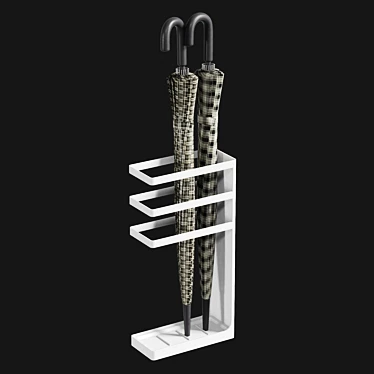 Modern Steel Umbrella Holder Stand 3D model image 1 
