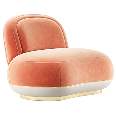 Luxurious Oshun Vetiver Armchair 3D model image 1 