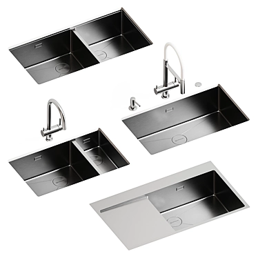  Omoikiri Sinks and Mixers 3D model image 1 